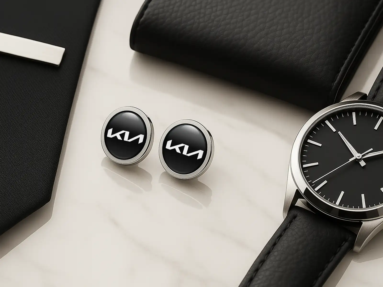KIA Einzigartige Manschettenknöpfe Herren Limitiert Robust